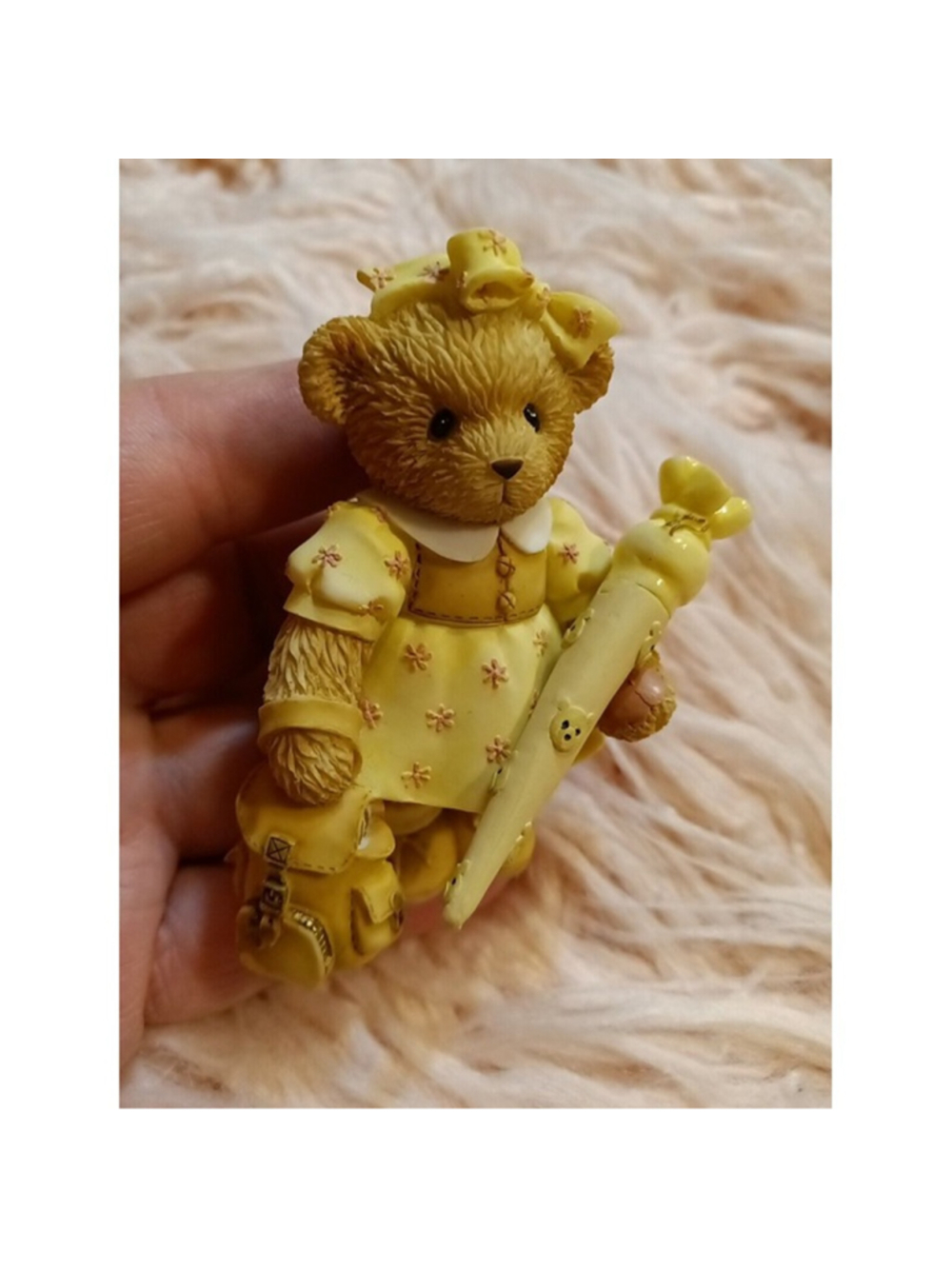 Cherished Teddies 112555 "Viel Freude Beim Lernen" Schoolgirl Figurine Rare x
